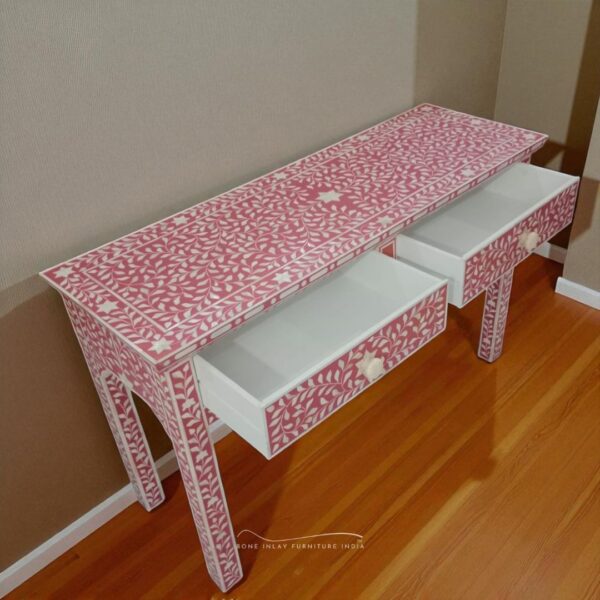 Bone Inlay Console Table
