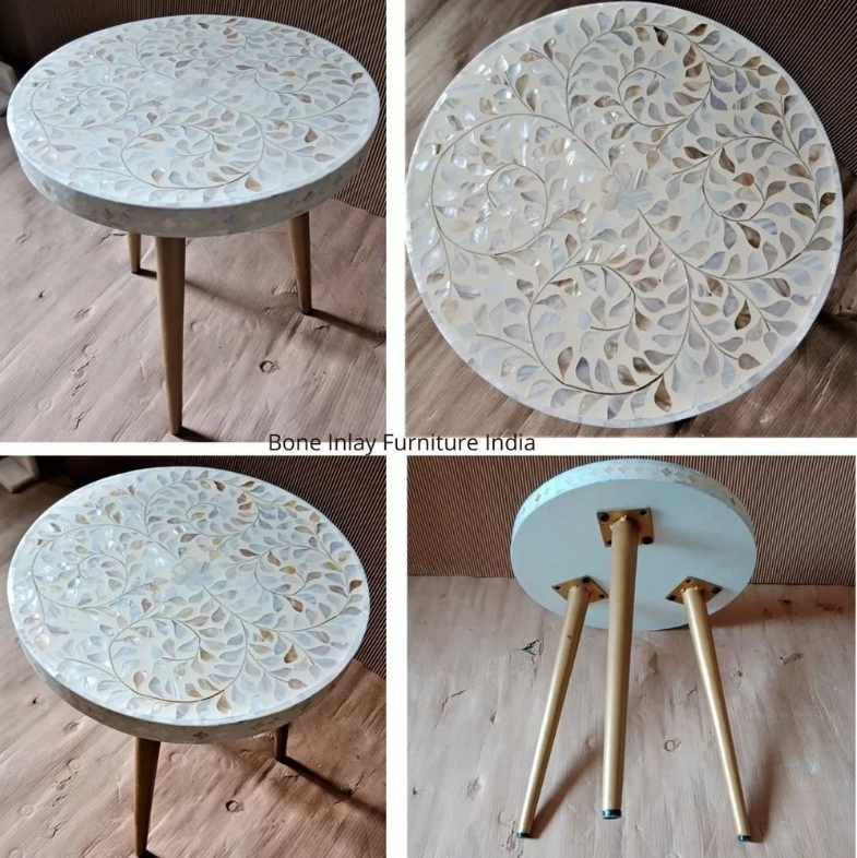Mother of pearl side table