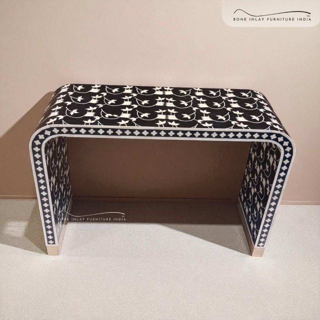 Bone Inlay Console Table
