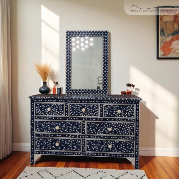 Bone Inlay Chest of Drawers