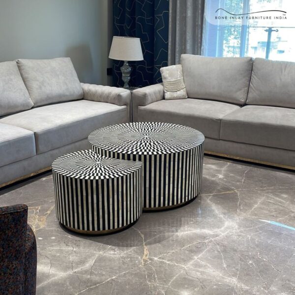 Bone Inlay Coffee Table