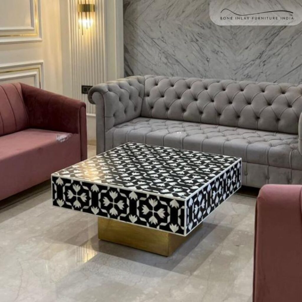 Bone inlay Center Table
