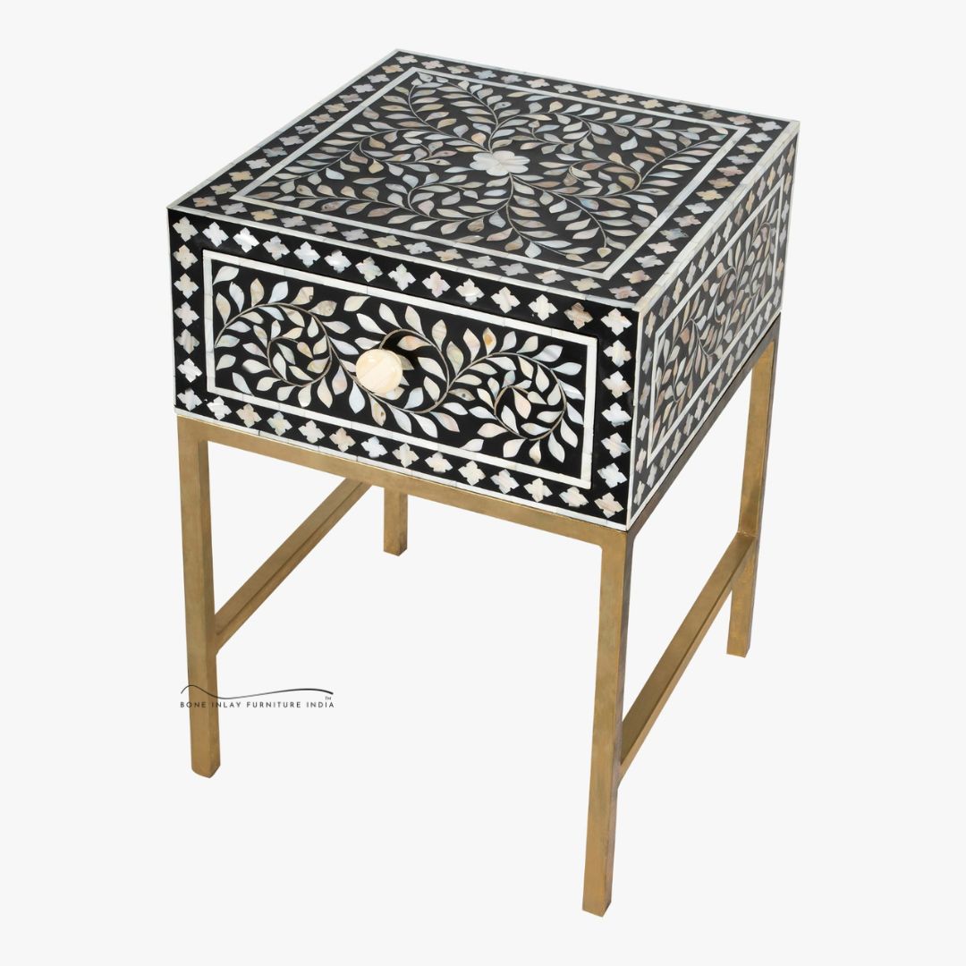 Mother of pearl bedside table