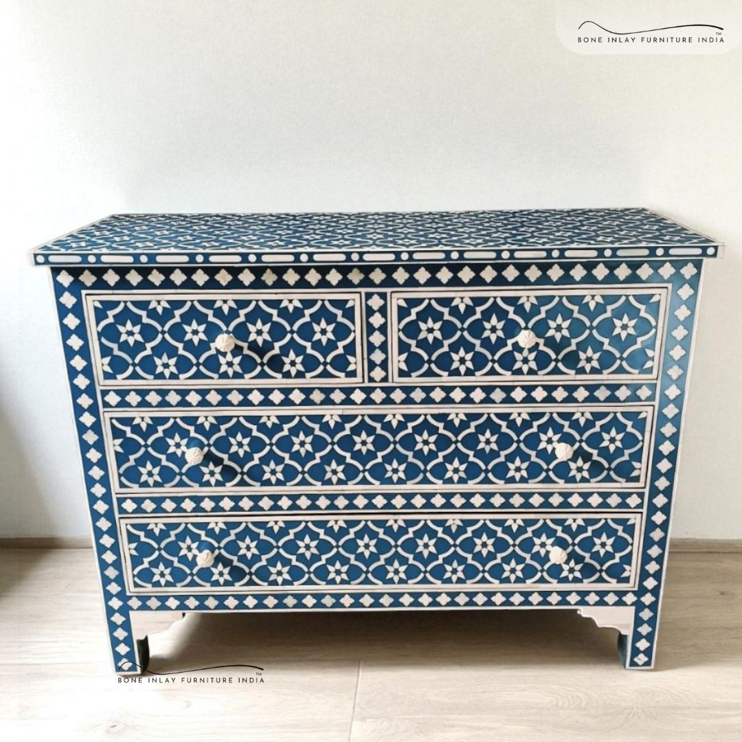 Bone Inlay Chest of Drawer