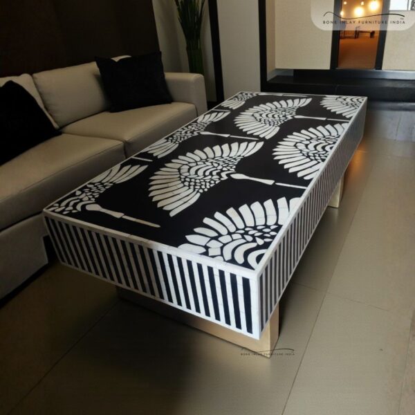Bone Inlay Phoenix Center Table