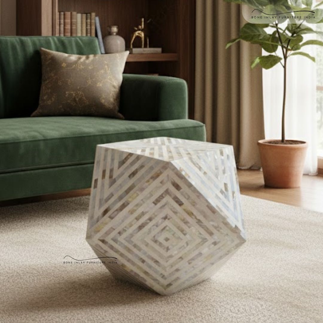 Mother of pearl side table