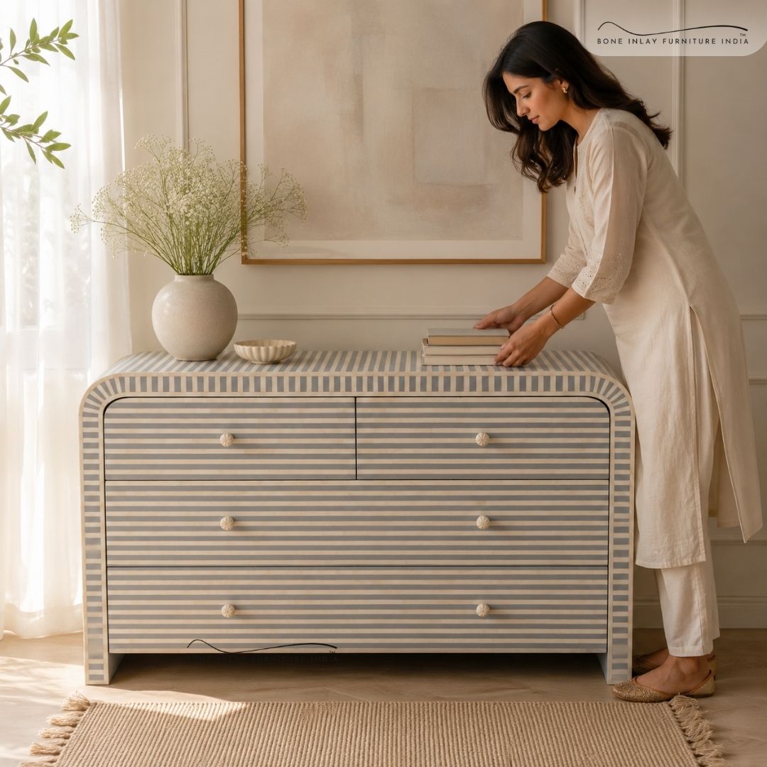 Bone Inlay Sideboard