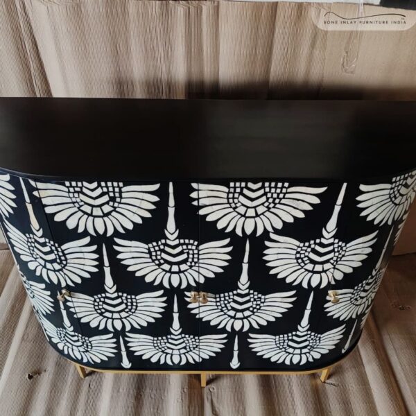 Bone Inlay Bar Table