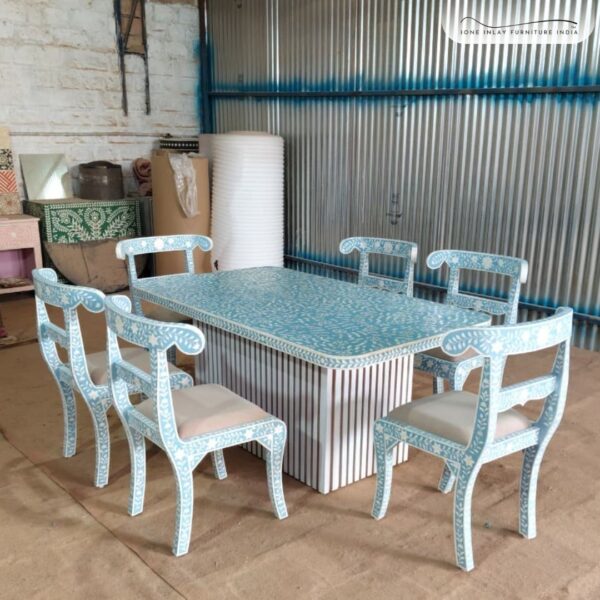 Bone Inlay Dining Table