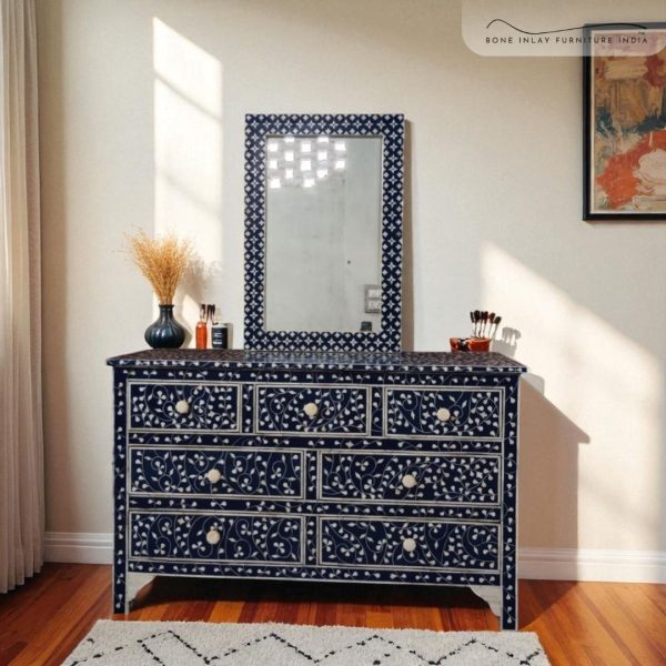 Bone Inlay Chest of Drawers