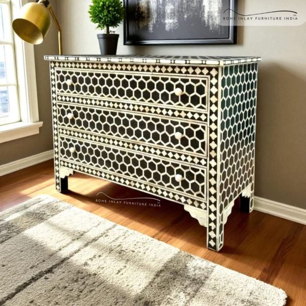 Bone Inlay Chest of Drawer