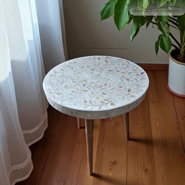 Mother of pearl side table